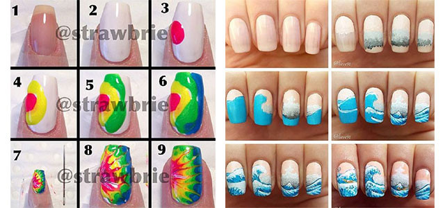Simple Nail Art Designs For Beginners Step By Step
 20 Easy Step By Step Summer Nail Art Tutorials For