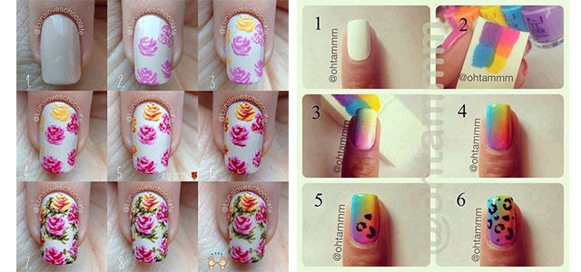 Simple Nail Art Designs For Beginners Step By Step
 Easy Step By Step Spring Nail Art Tutorials For Beginners