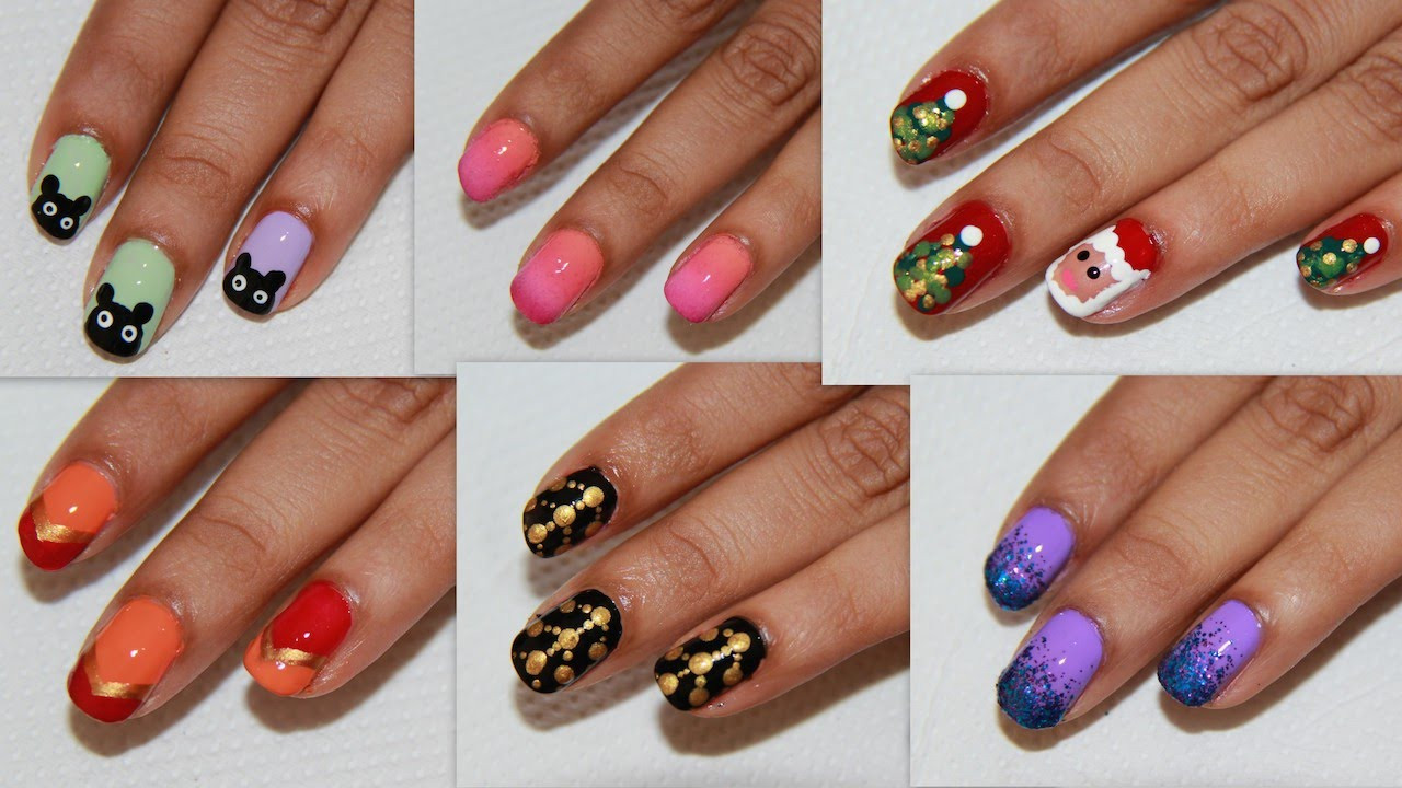 Simple Nail Design Ideas
 6 Easy Nail Art For Beginners