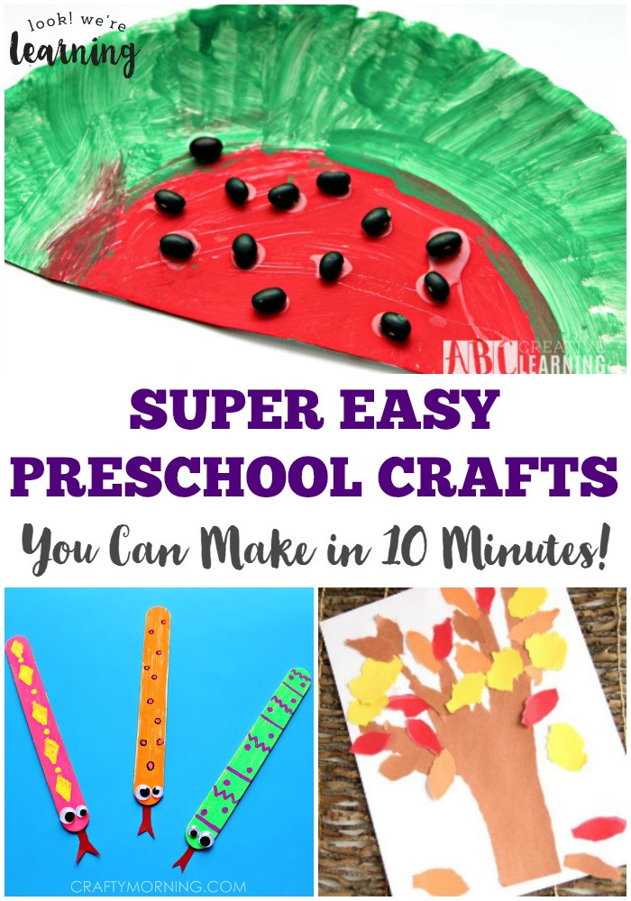 Simple Preschool Crafts
 10 Minute Easy Preschool Crafts Look We re Learning