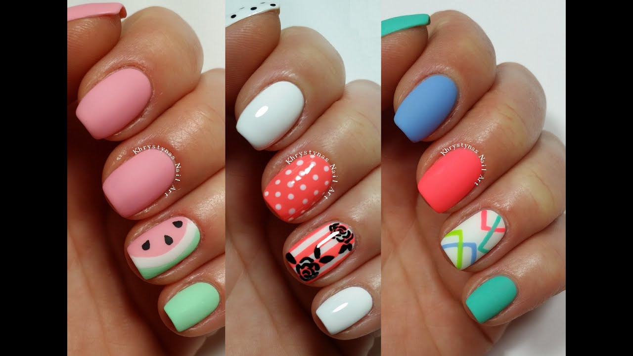 Simple Pretty Nails
 3 Easy Nail Art Designs for Short Nails