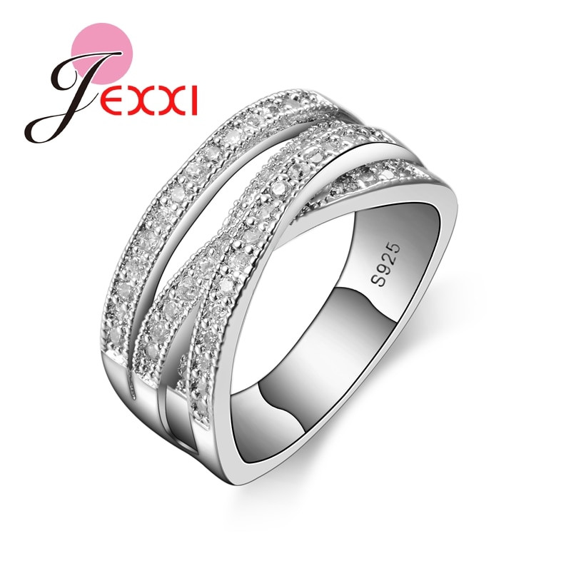 Simple Wedding Rings For Women
 JEXXI 2017 Simple Wedding Rings For Women Shiny Elegant