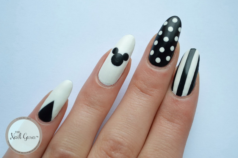 Simple White Nail Designs
 20 Amazing Black and white nail designs yve style