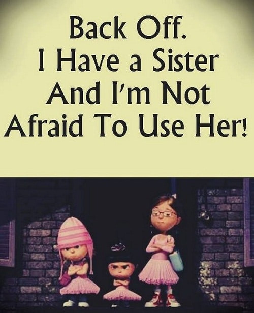 Sisters Funny Quotes
 31 Funny Sister Quotes and Sayings with Good