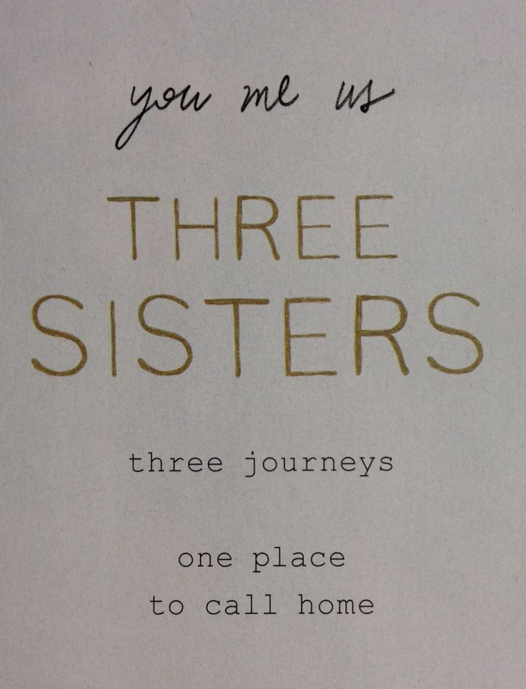 Sisters Love Quotes
 Quotes About Three Sisters QuotesGram by quotesgram