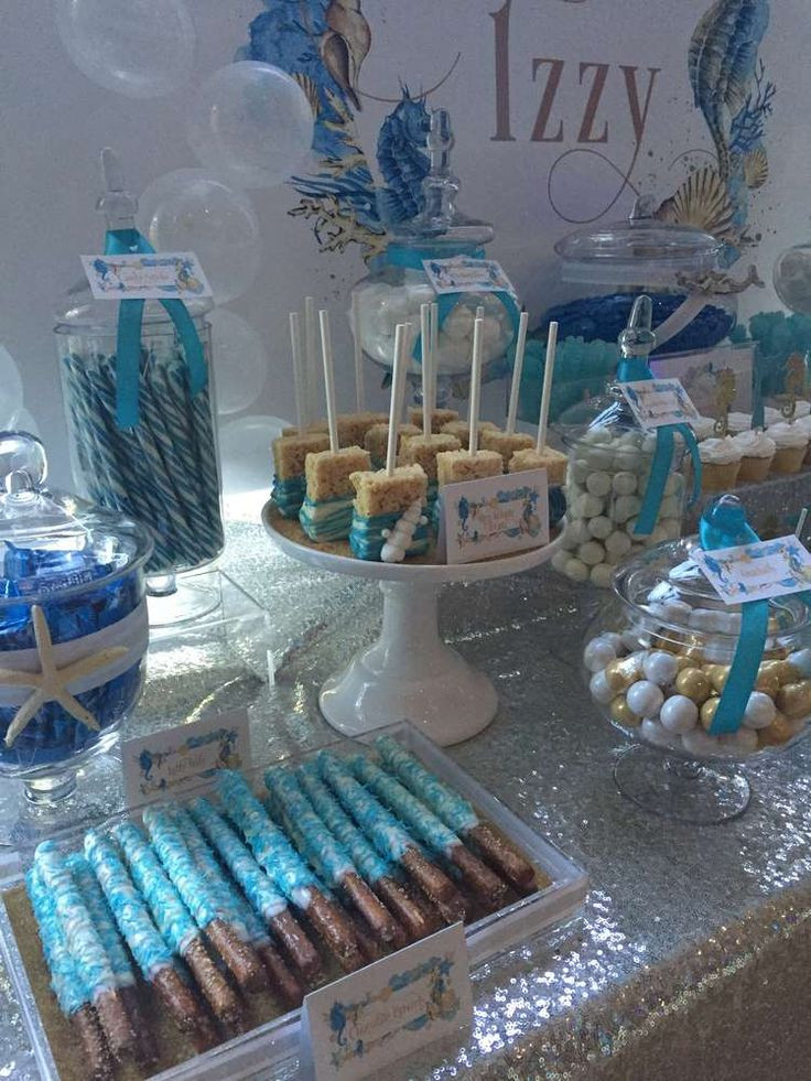 Sixteen Birthday Party Ideas
 Gorgeous desserts at an under the sea birthday party See