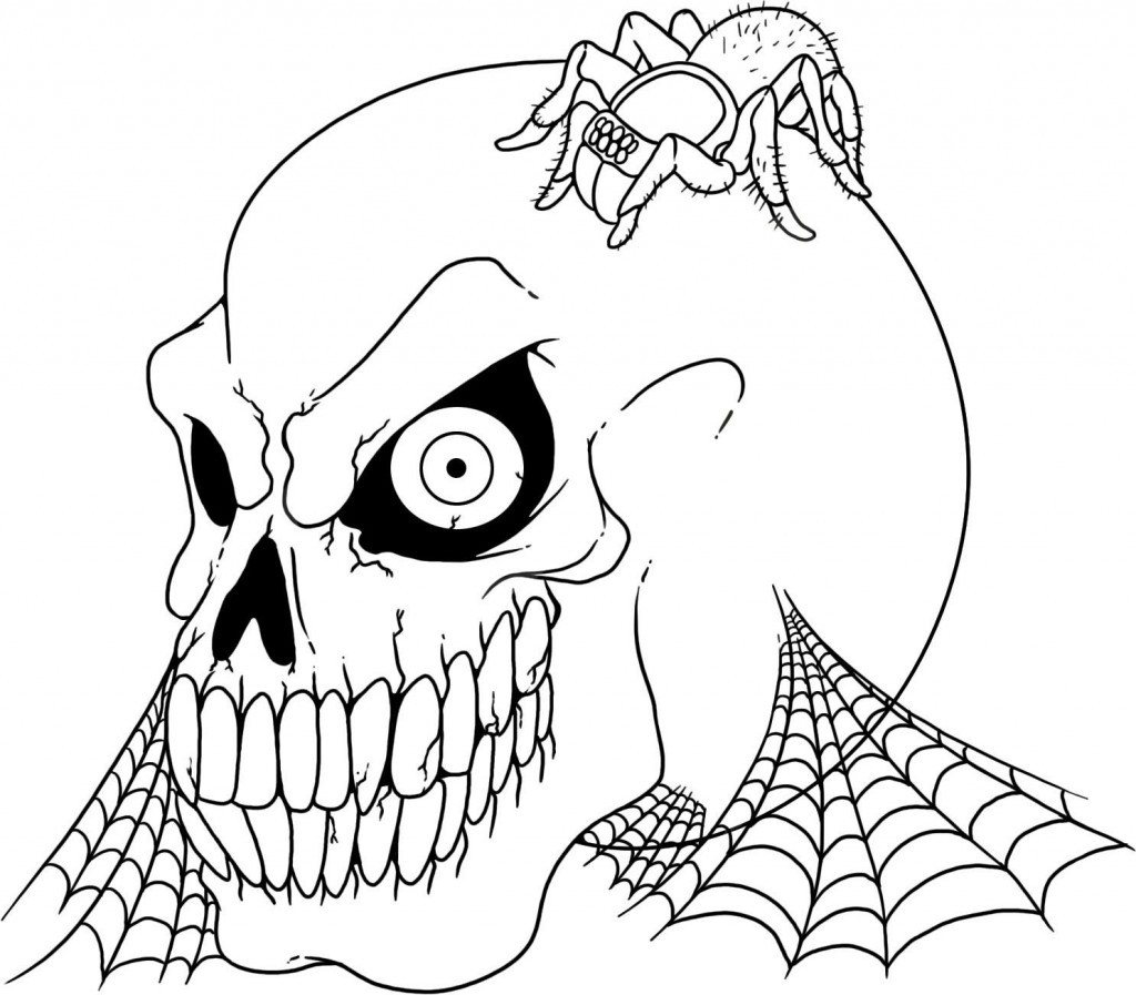 Skull Coloring Pages For Kids
 Free Printable Skull Coloring Pages For Kids