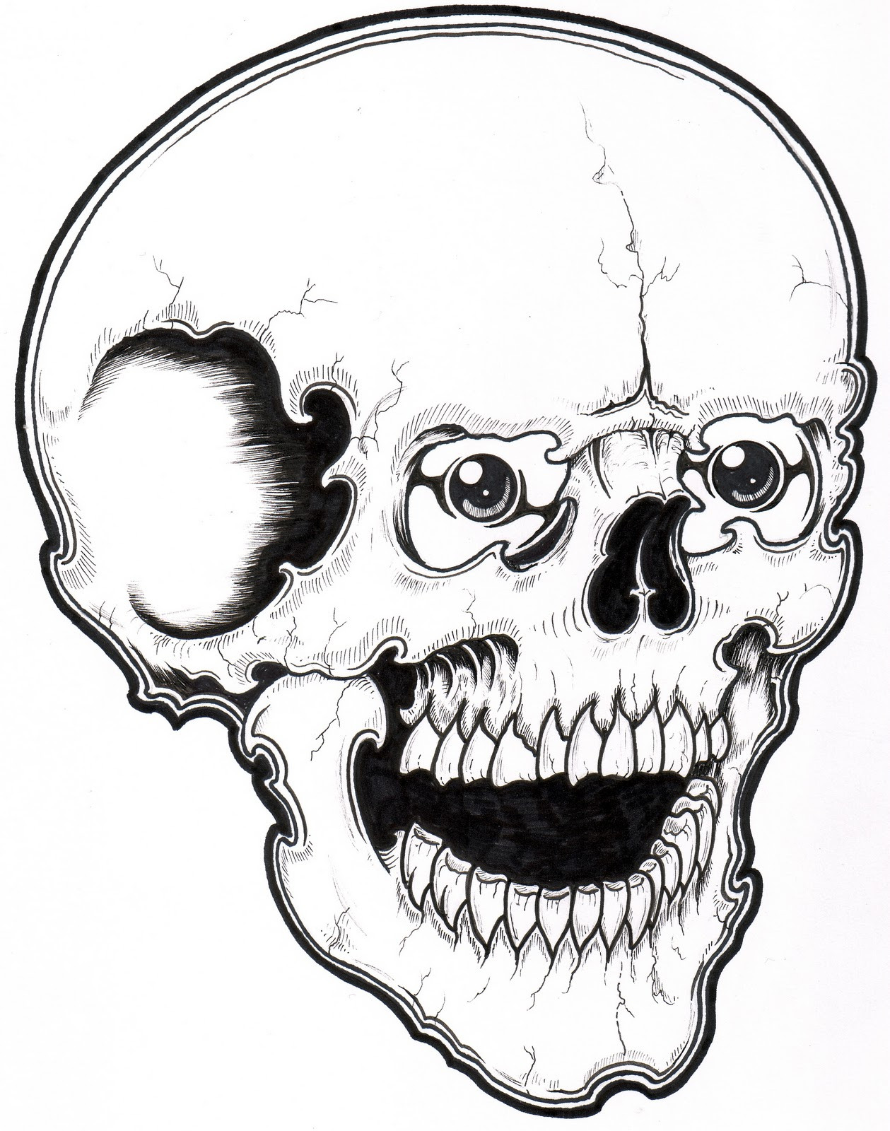 Skull Coloring Pages For Kids
 Adult Colouring Skulls on Pinterest
