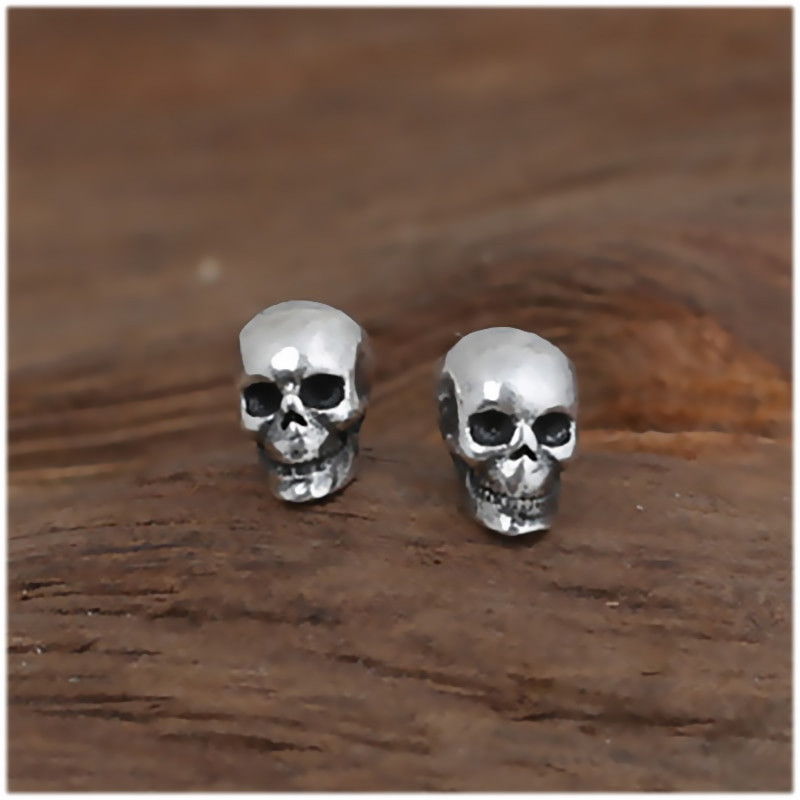 Skull Stud Earrings
 925 Sterling Silver Skull Earrings Studs Set Small Rock