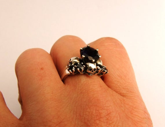 Skull Wedding Ring Sets
 Skull Wedding Ring Skull Wedding Set Skull Anniversary Ring