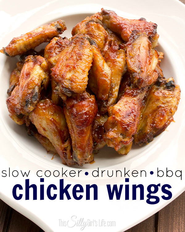 Slow Cooker Bbq Chicken Wings
 it Sunday from Link Party 24 TGIF This Grandma