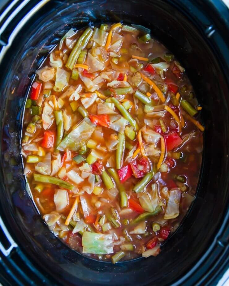 Slow Cooker Cabbage Recipes Vegetarian
 EASY slow cooker cabbage soup I Heart Naptime