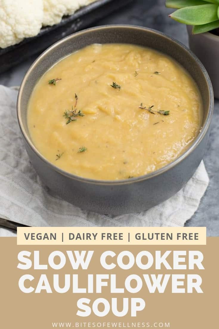 Slow Cooker Cauliflower
 Slow Cooker Cauliflower Soup Vegan Whole30