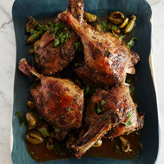 Slow Cooker Duck Recipes
 Slow Cooked Duck with Green Olives and Herbes de Provence