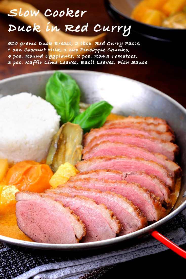 Slow Cooker Duck Recipes
 Slow Cooker Duck in Red Curry