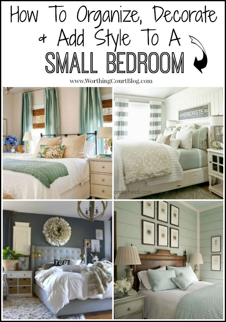 Small Bedroom Organizing Ideas
 How To Decorate Organize and Add Style To A Small Bedroom