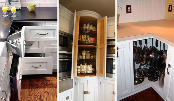 Small Corner Cabinet For Kitchen
 Fabulous Hacks to Utilize The Space of Corner Kitchen