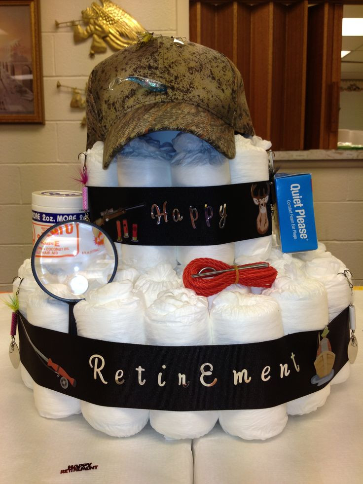 Small Retirement Party Ideas
 Adult Diaper Cake for Retirement Party Used small adult