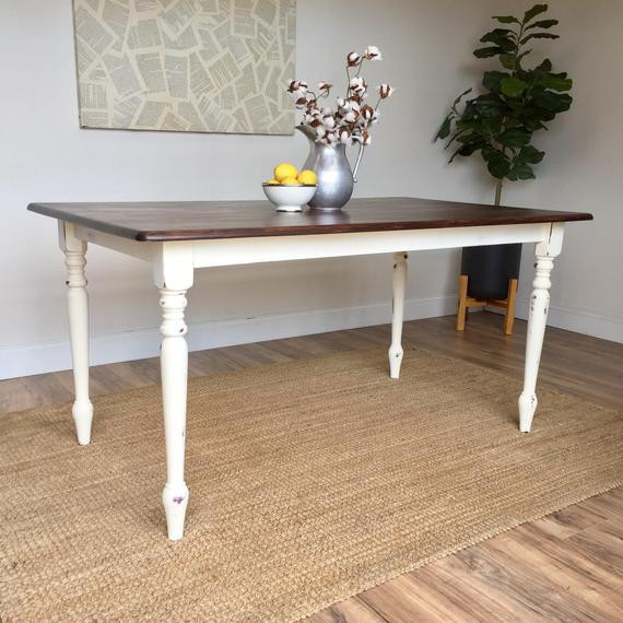 Small White Kitchen Tables
 Distressed Kitchen Table Small White Dining Table Country