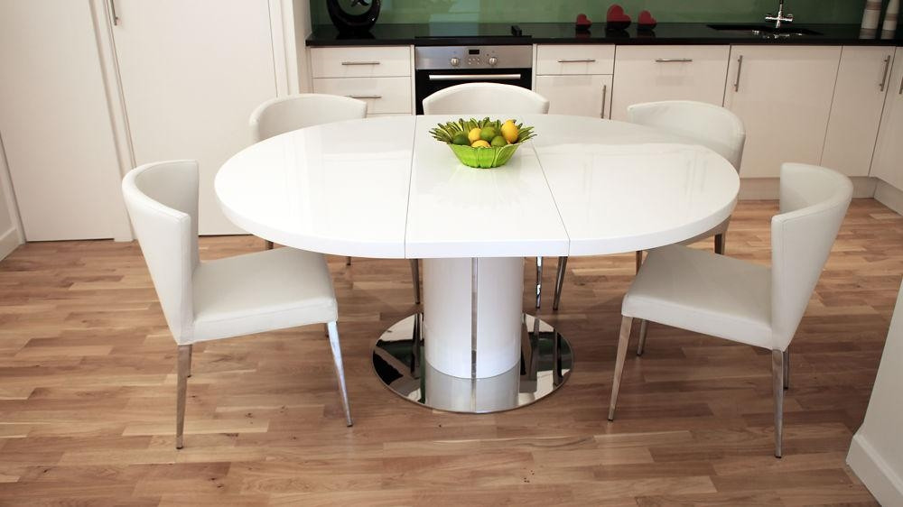 Small White Kitchen Tables
 Top 20 Small White Extending Dining Tables