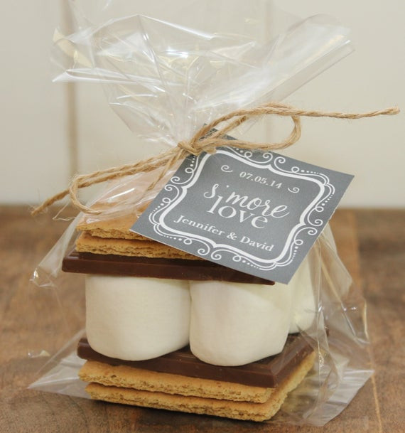 Smores Wedding Favors
 24 S mores Wedding Favor Kits Any Label Design by thefavorbox