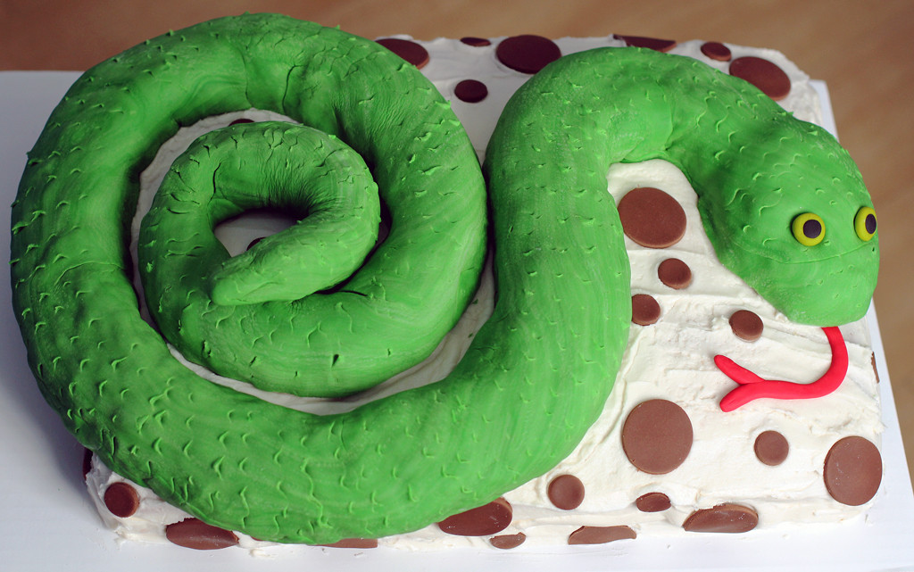 Snake Birthday Cake
 snake birthday cake