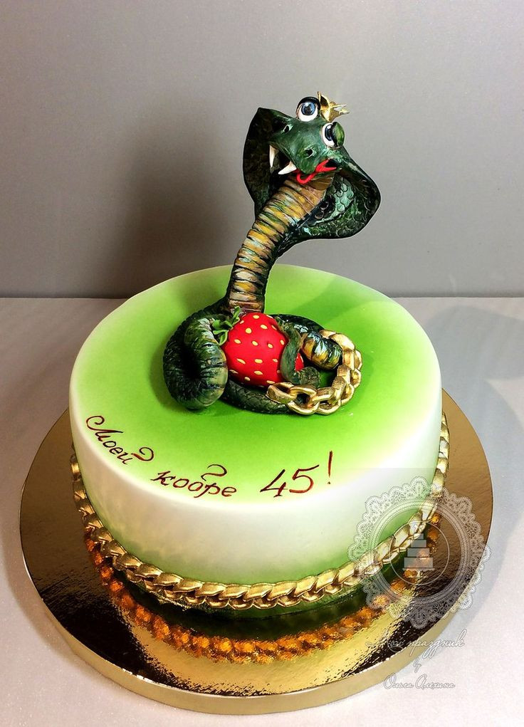 Snake Birthday Cake
 25 best Snake Cakes images on Pinterest