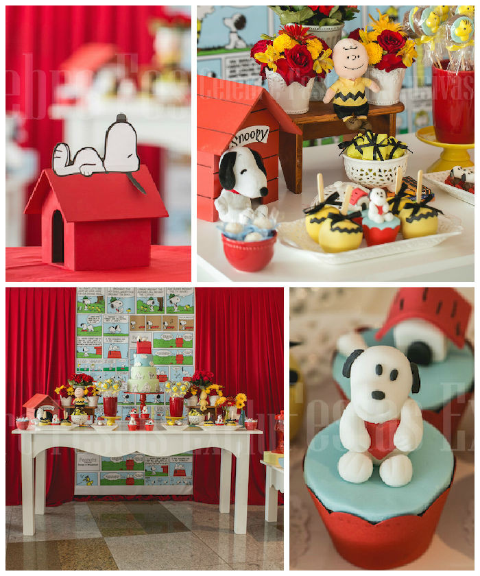 Snoopy Birthday Party
 Kara s Party Ideas Snoopy Themed Birthday Party