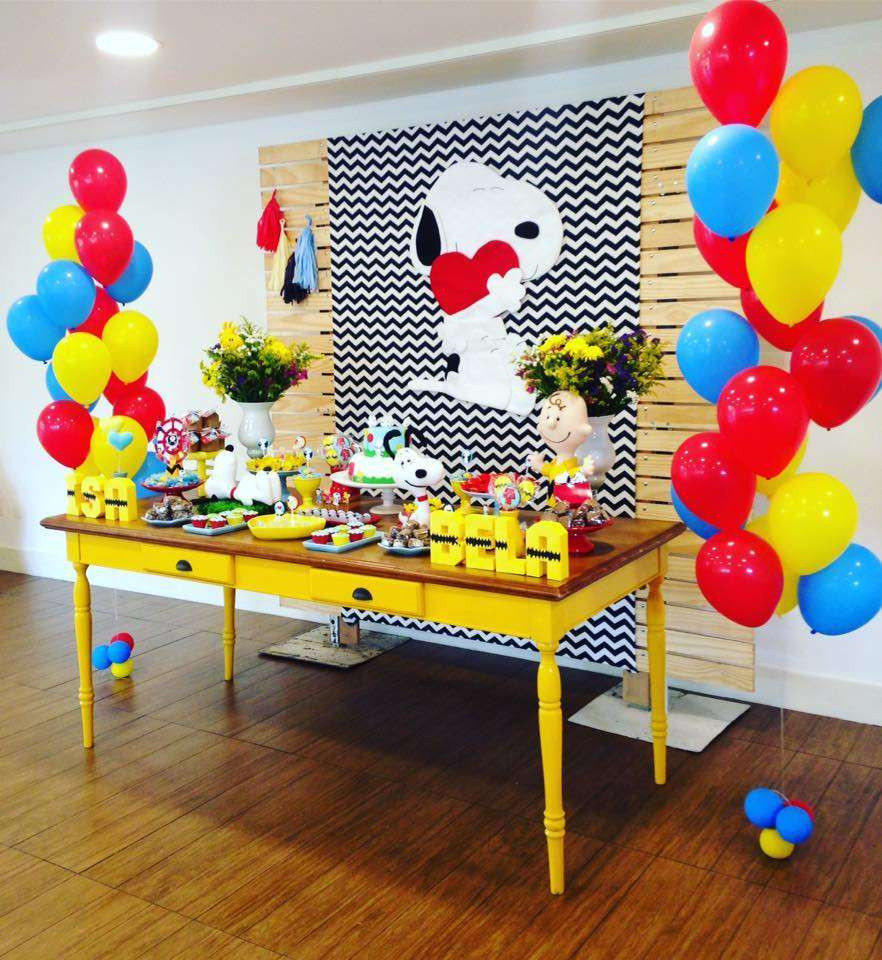Snoopy Birthday Party
 Snoopy Birthday Party Ideas 1 of 9