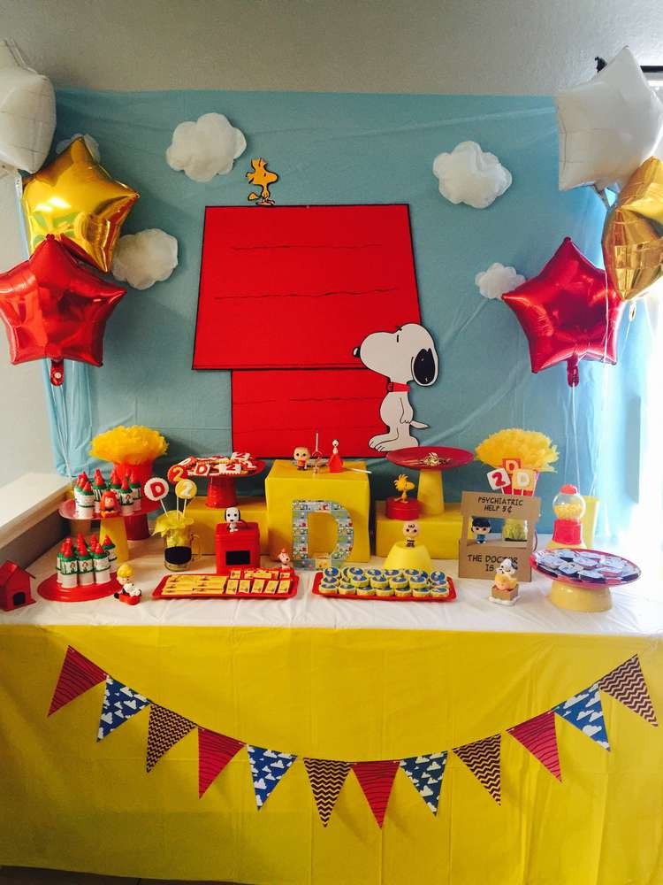 Snoopy Birthday Party
 Snoopy and friends Birthday Party Ideas