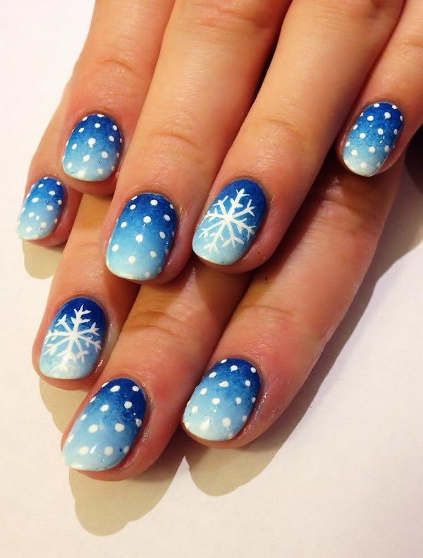 Snow Nail Designs
 20 Cool Snowflake Nail Art Designs Hative