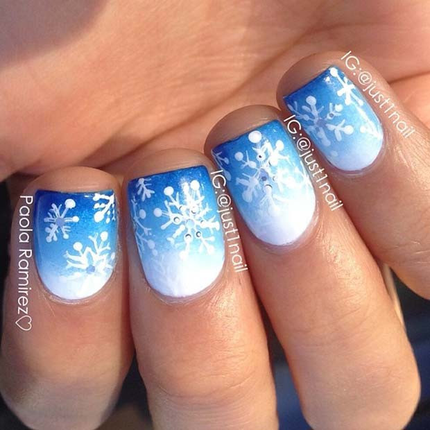 Snow Nail Designs
 23 Latest Winter Inspired Nail Art Ideas