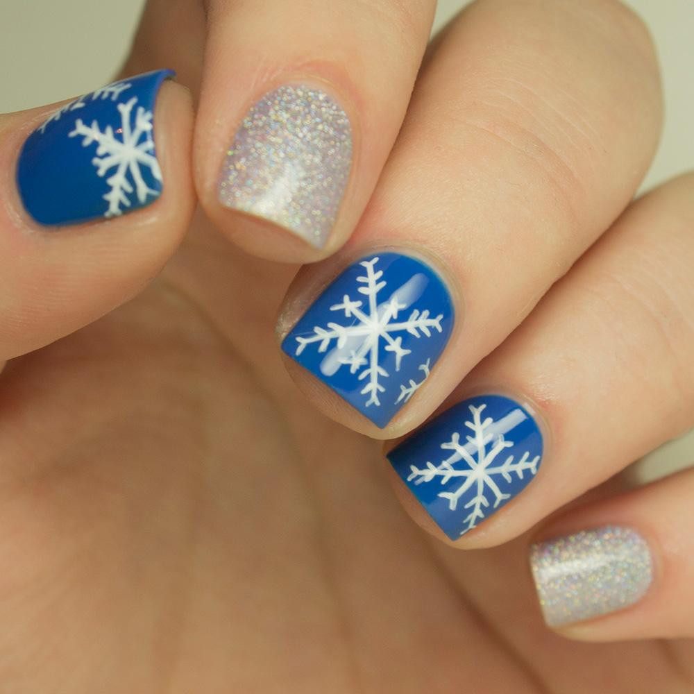 Snow Nail Designs
 Nail Art How to Snowflake Design
