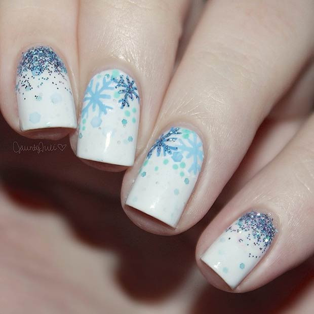 Snow Nail Designs
 40 Best Fall Winter Nail Art Designs To Try This Year