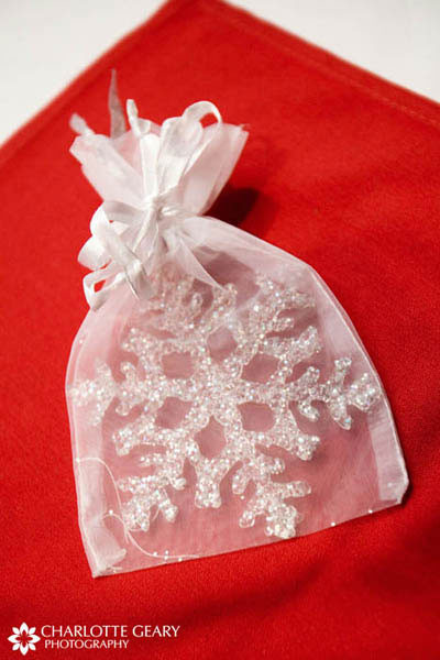 Snowflake Wedding Favors
 Ideas for Winter weddings Charlotte Geary graphy