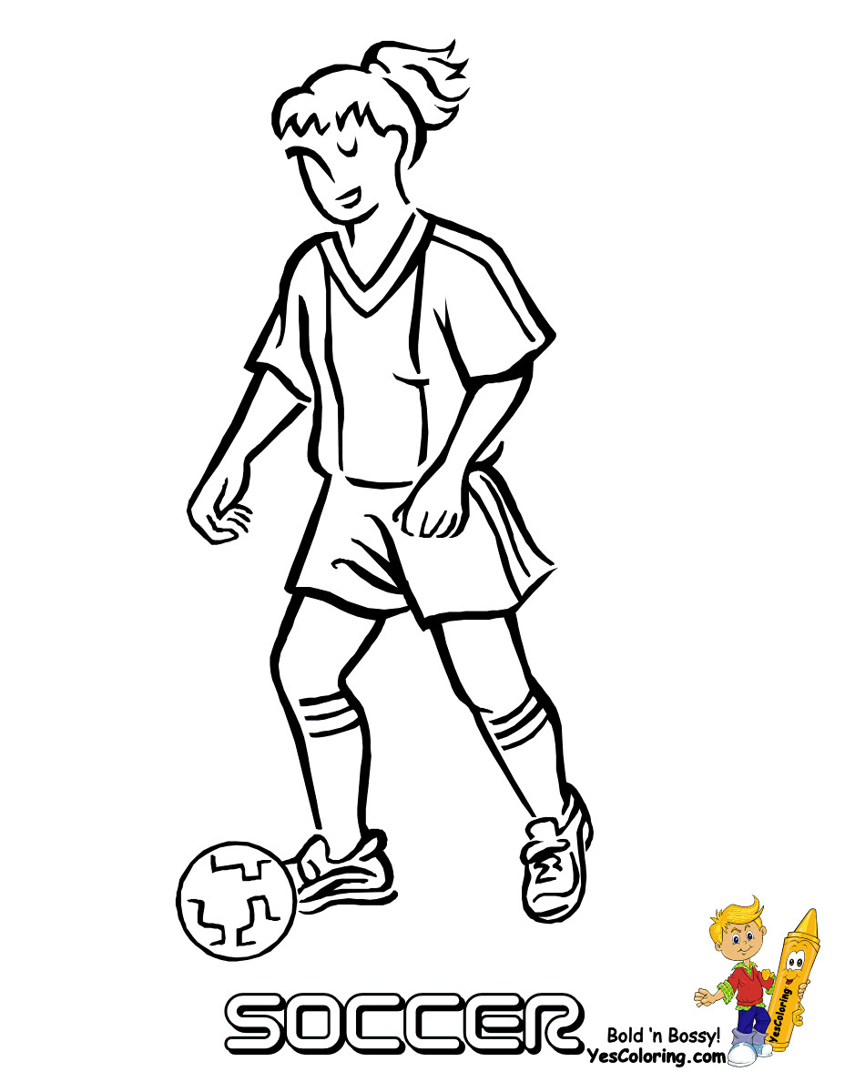 Soccer Girls Coloring Pages
 Soccer Girls Sports Coloring Girls Sports Free