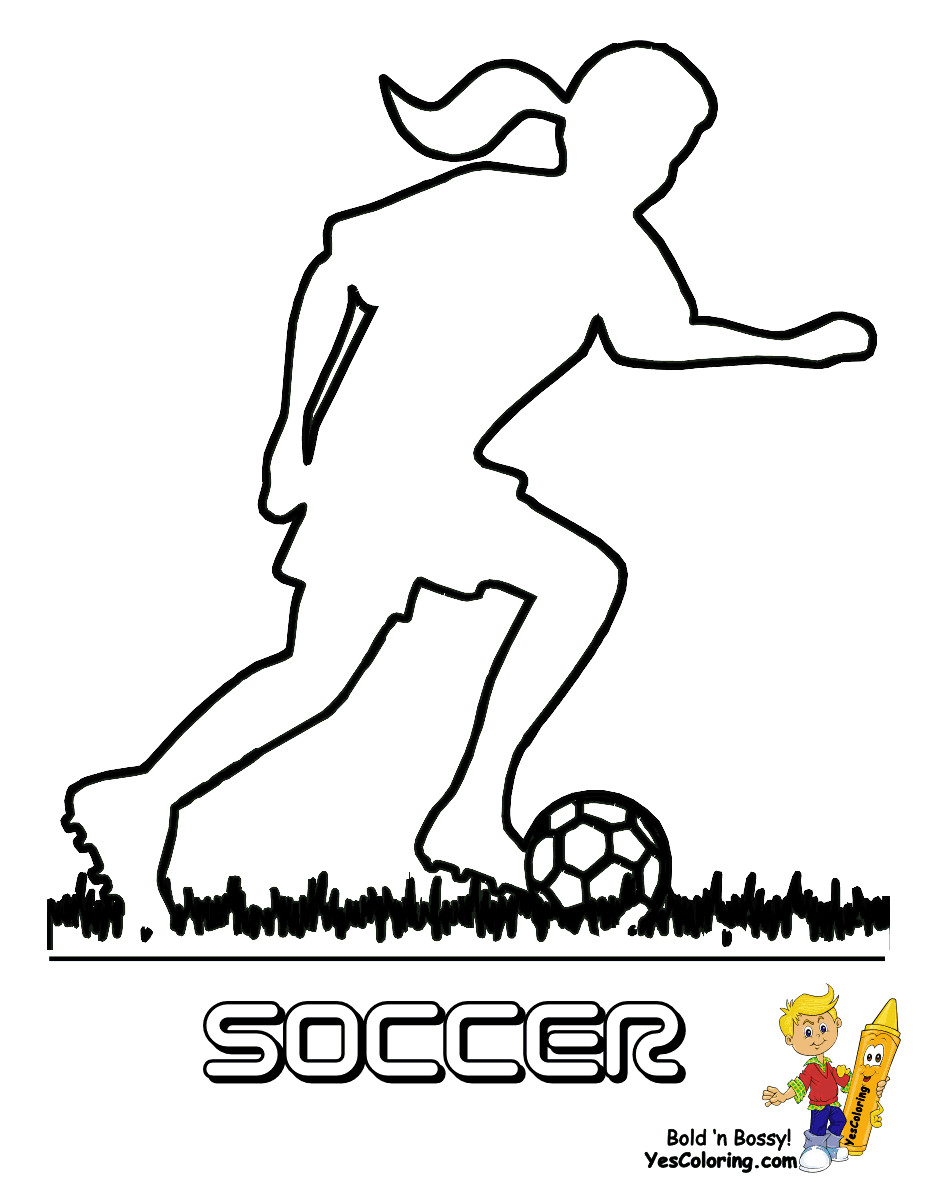 Soccer Girls Coloring Pages
 Soccer Girls Sports Coloring Girls Sports Free