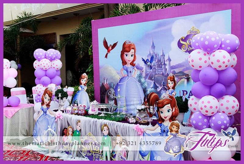 Sofia The First Birthday Party Decorations
 Sofia The First Girls Party Theme ideas in Lahore Pakistan