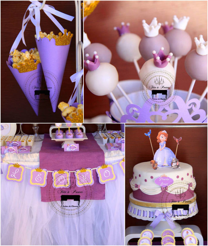 Sofia The First Birthday Party Decorations
 Kara s Party Ideas Sofia the First Princess Birthday Party