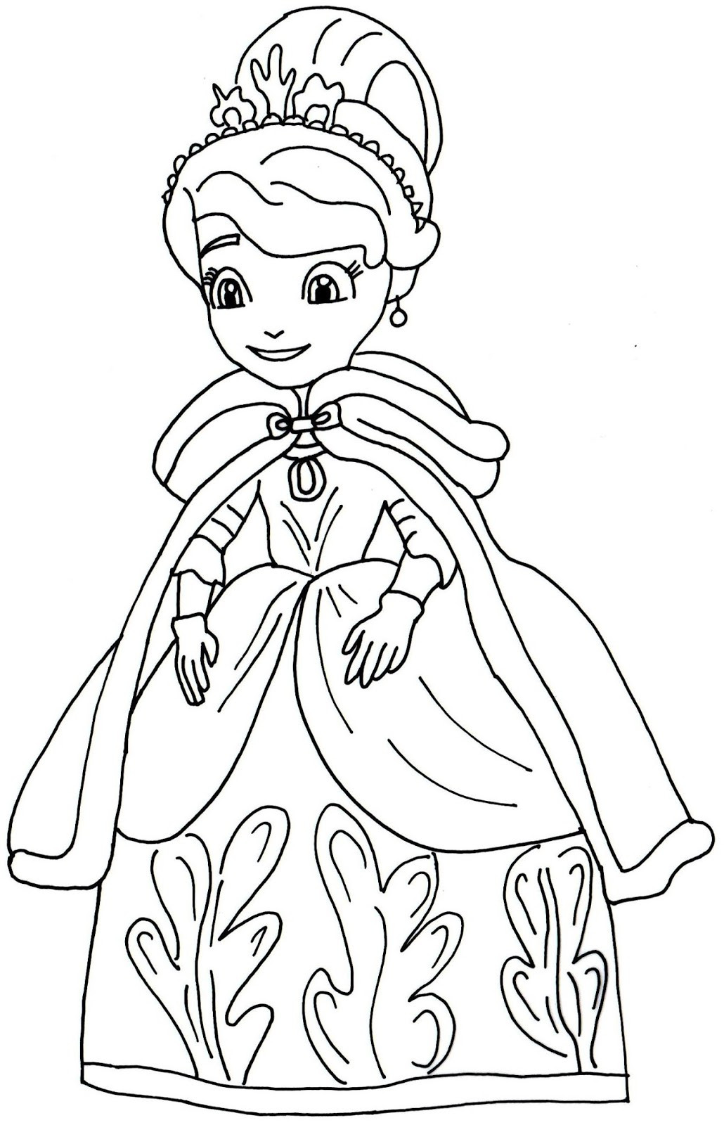 Sofia The First Printable Coloring Pages
 Sofia The First Coloring Pages Winters Gift Sofia The