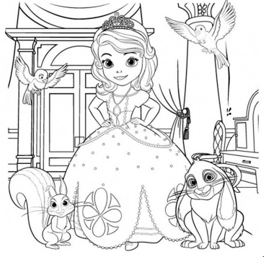 Sofia The First Printable Coloring Pages
 Disney Fan Club