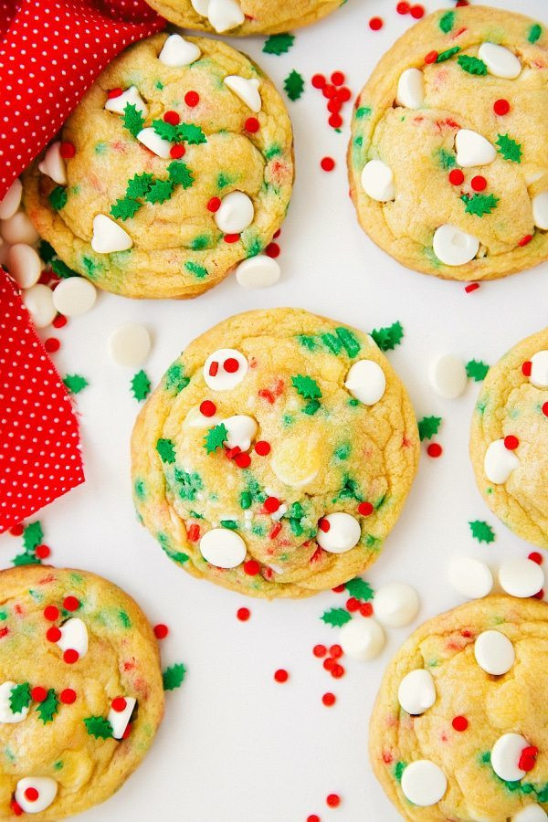 Soft Christmas Cookies
 Cake Batter Cookies