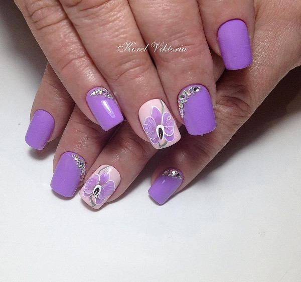 Sophisticated Nail Art
 40 Sophisticated Purple Nail Art