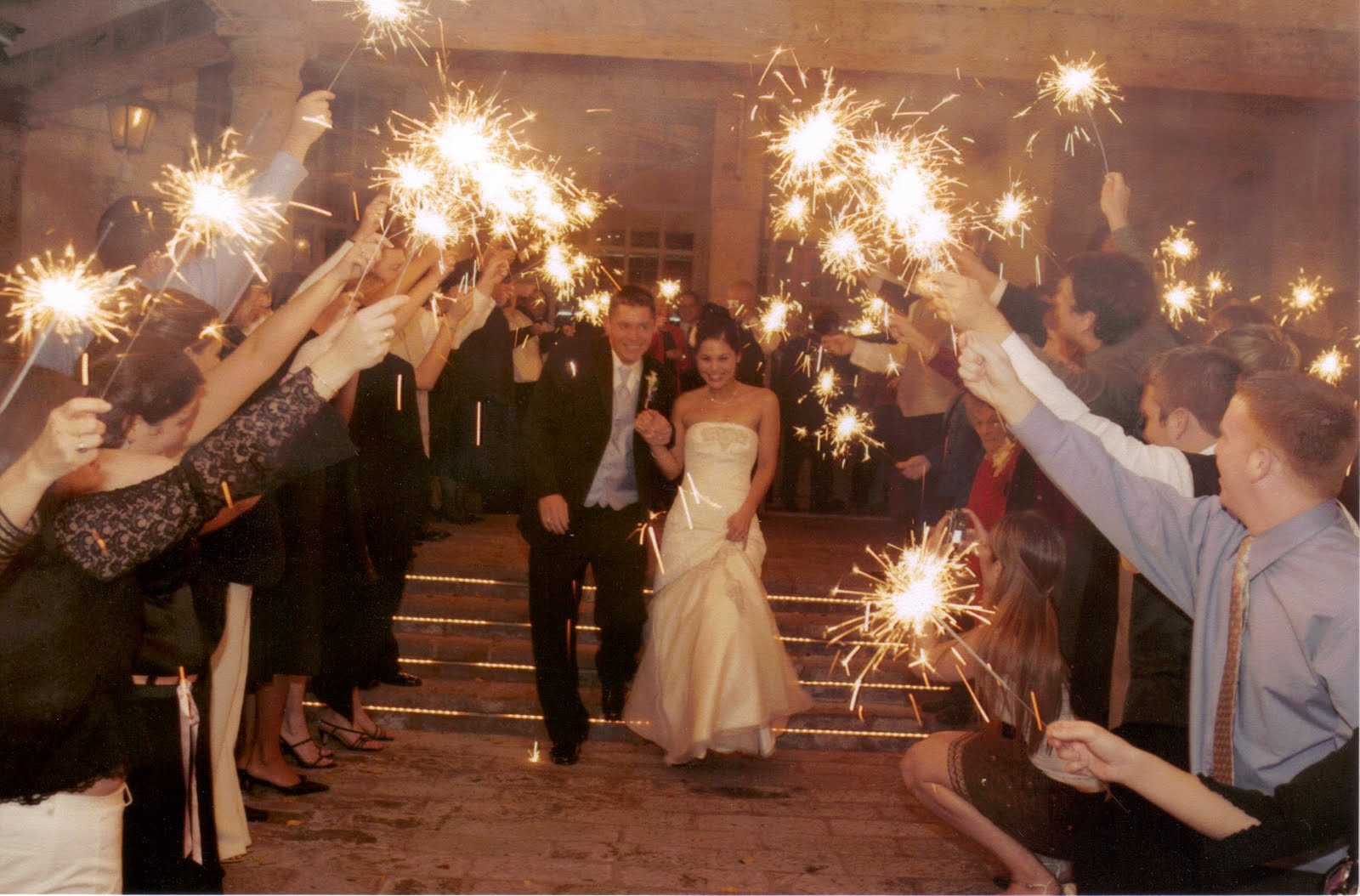 Sparklers For Wedding Exit
 Wedding sparklers Lighting up the party