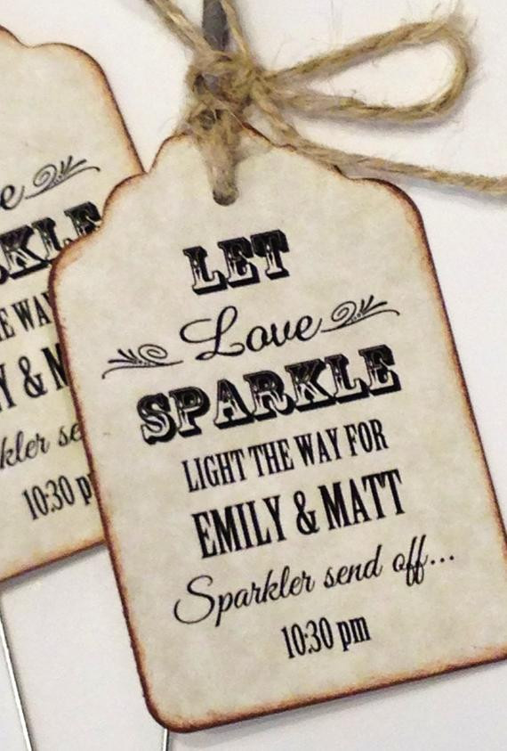 Sparklers Wedding Favours
 Wedding Sparkler Favor Tags For Wedding Sparkler Send f To