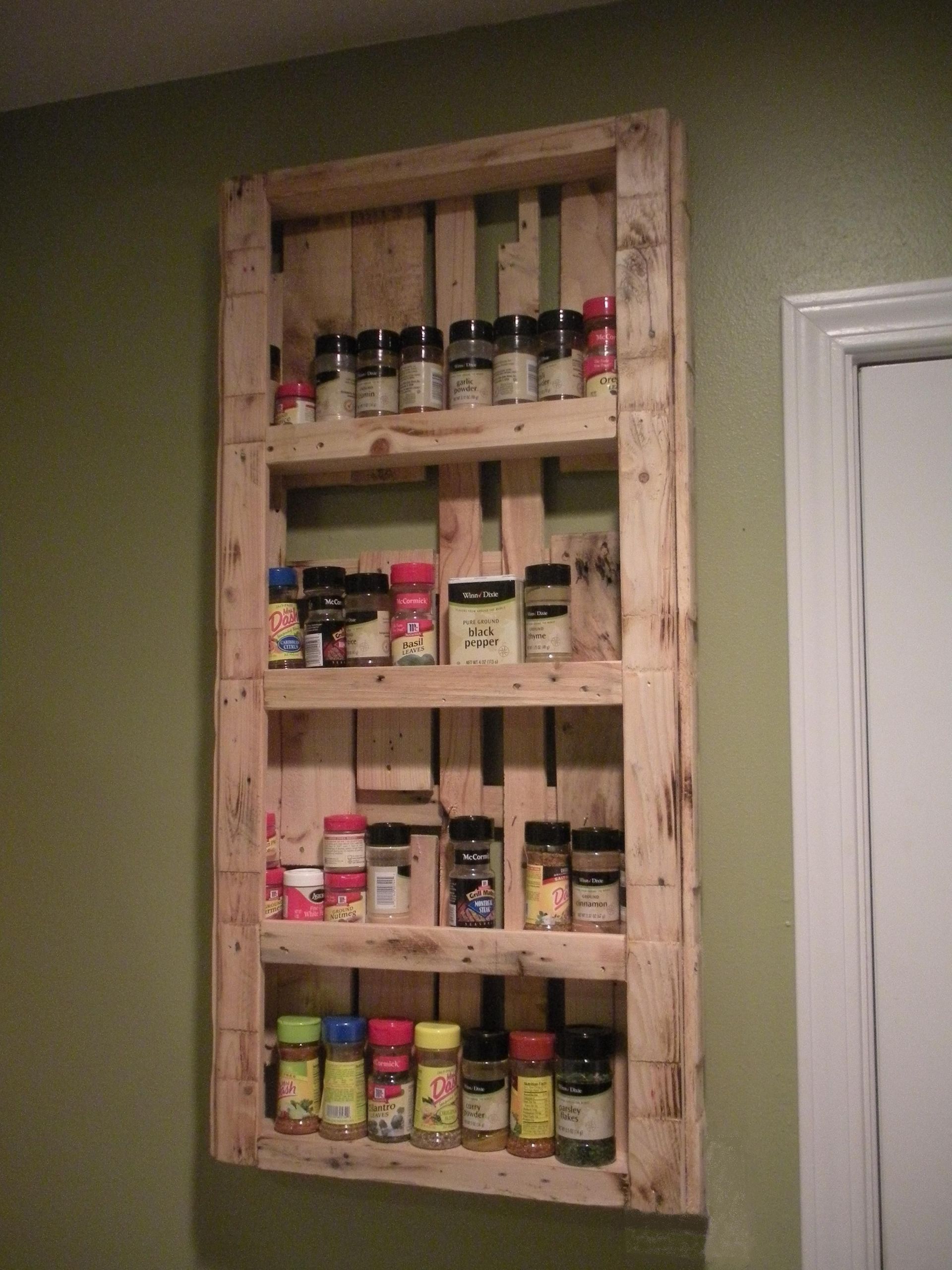 Spice Rack Ideas DIY
 My spice rack made from pallets