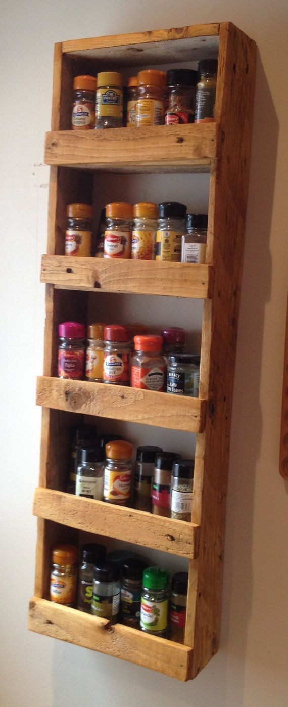 Spice Rack Ideas DIY
 Super easy spice rack cross slats could be positioned to