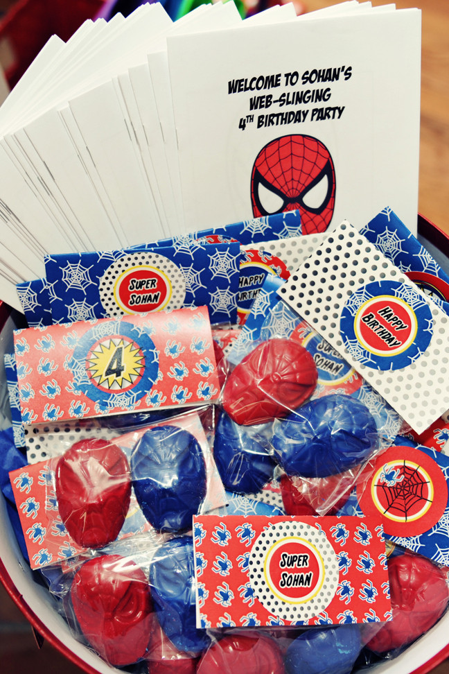 Spiderman Kids Party
 The Party Wall Spiderman Birthday Party Part 6 Party Favors
