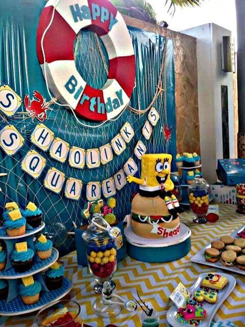 Spongebob Birthday Decorations
 19 SpongeBob SquarePants Birthday Party Ideas Spaceships