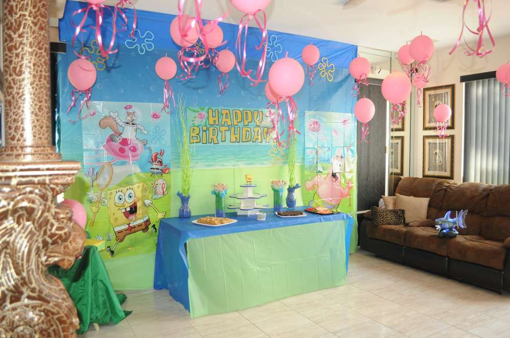Spongebob Birthday Decorations
 Spongebob Under the Sea Birthday Party Ideas
